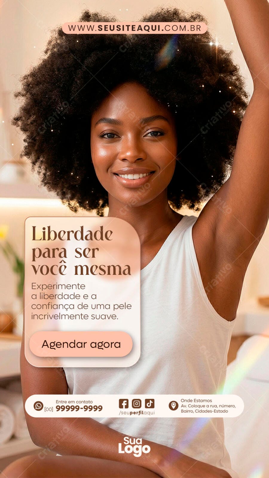 Story Instagram Estética Depilação PSD Editável