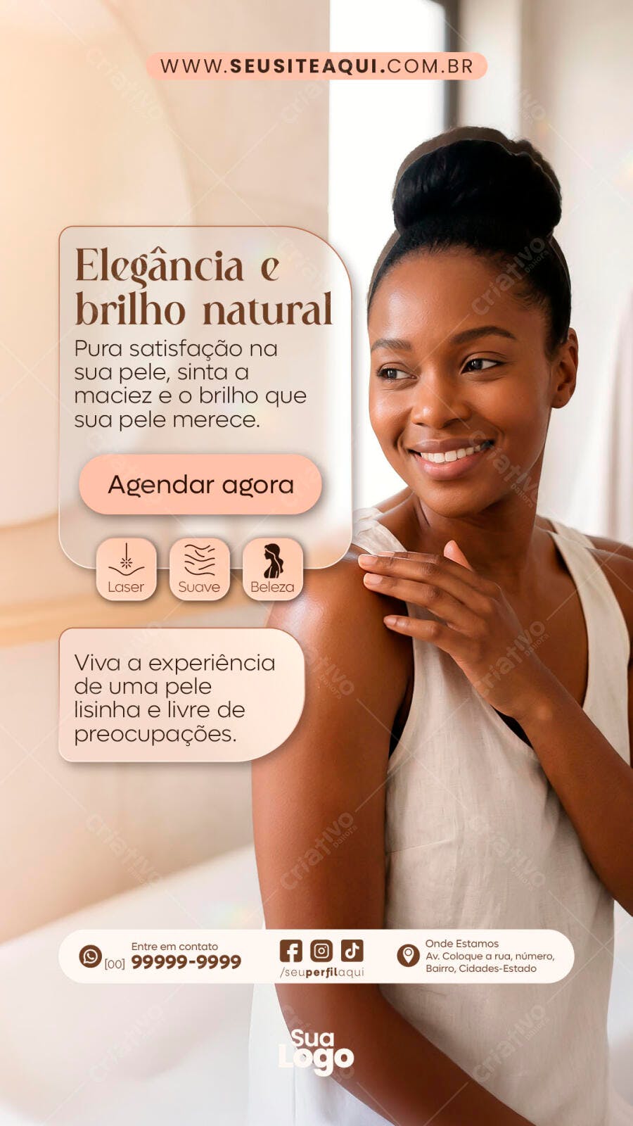 Story Instagram Estética Skincare Beleza PSD Editável
