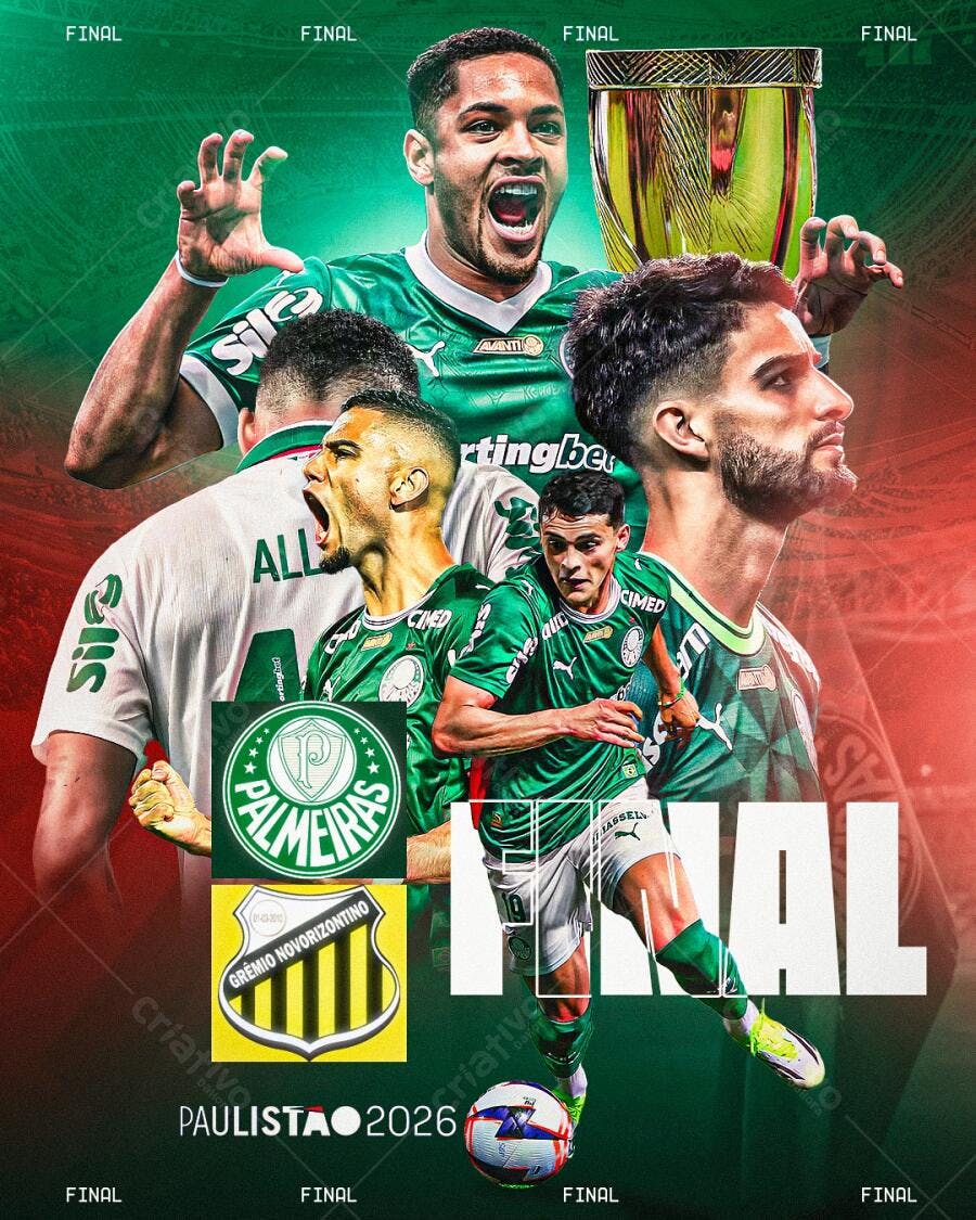 Post Instagram Futebol Paulista 2026 PSD Editável