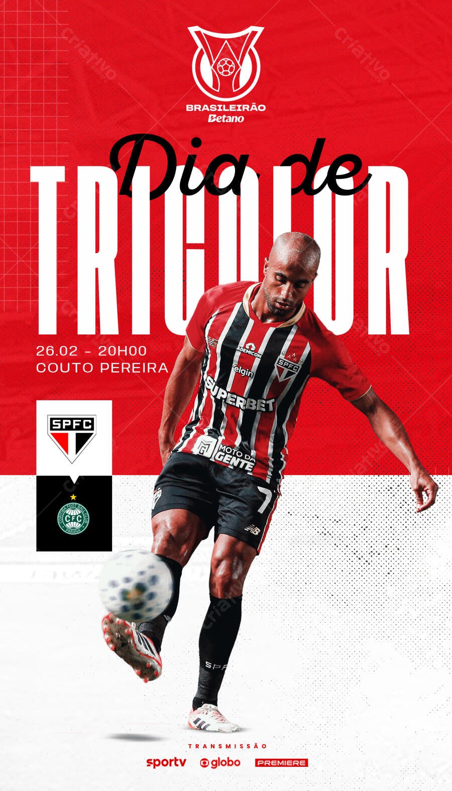 Post Instagram Futebol Brasileirão PSD Editável