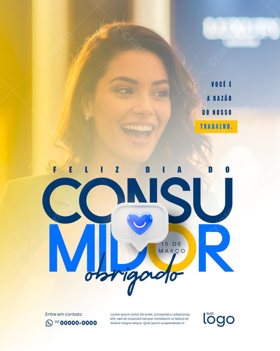 Post Dia do Consumidor 15 de Março PSD Editável
