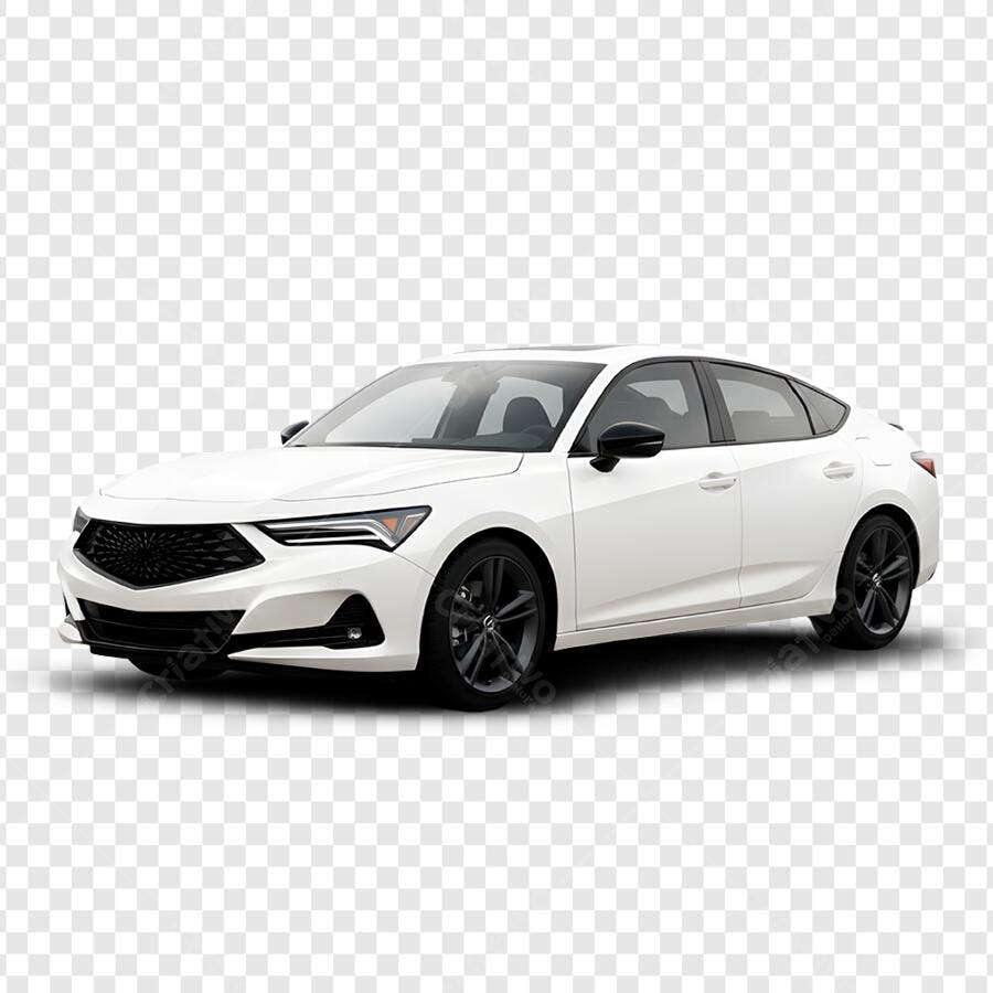Foto Recortada Carro Sedan Branco Moderno PNG Fundo Transparente