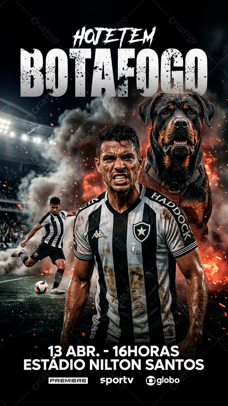 Post Instagram Botafogo Futebol Clube PSD Editável