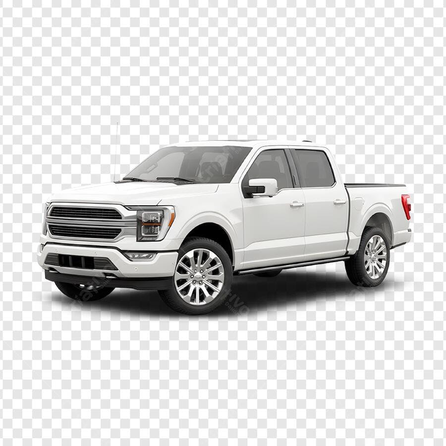 Foto Recortada Caminhonete Branca Ford F-150 PNG Fundo Transparente