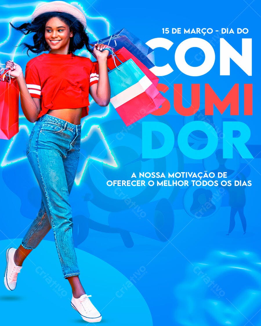 Post Instagram Dia do Consumidor 15 de Março PSD Editável