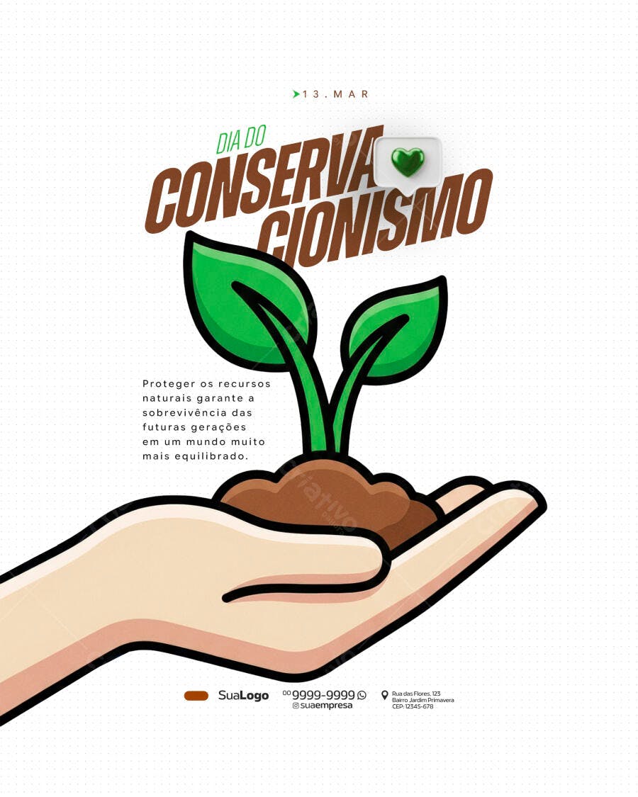 Post Dia do Conservacionismo Março PSD Editável