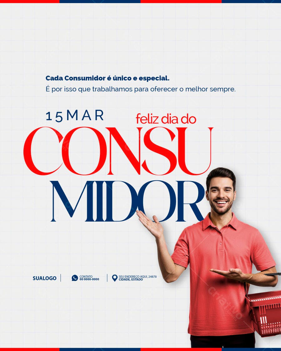 Post Dia do Consumidor 15 de Março PSD Editável