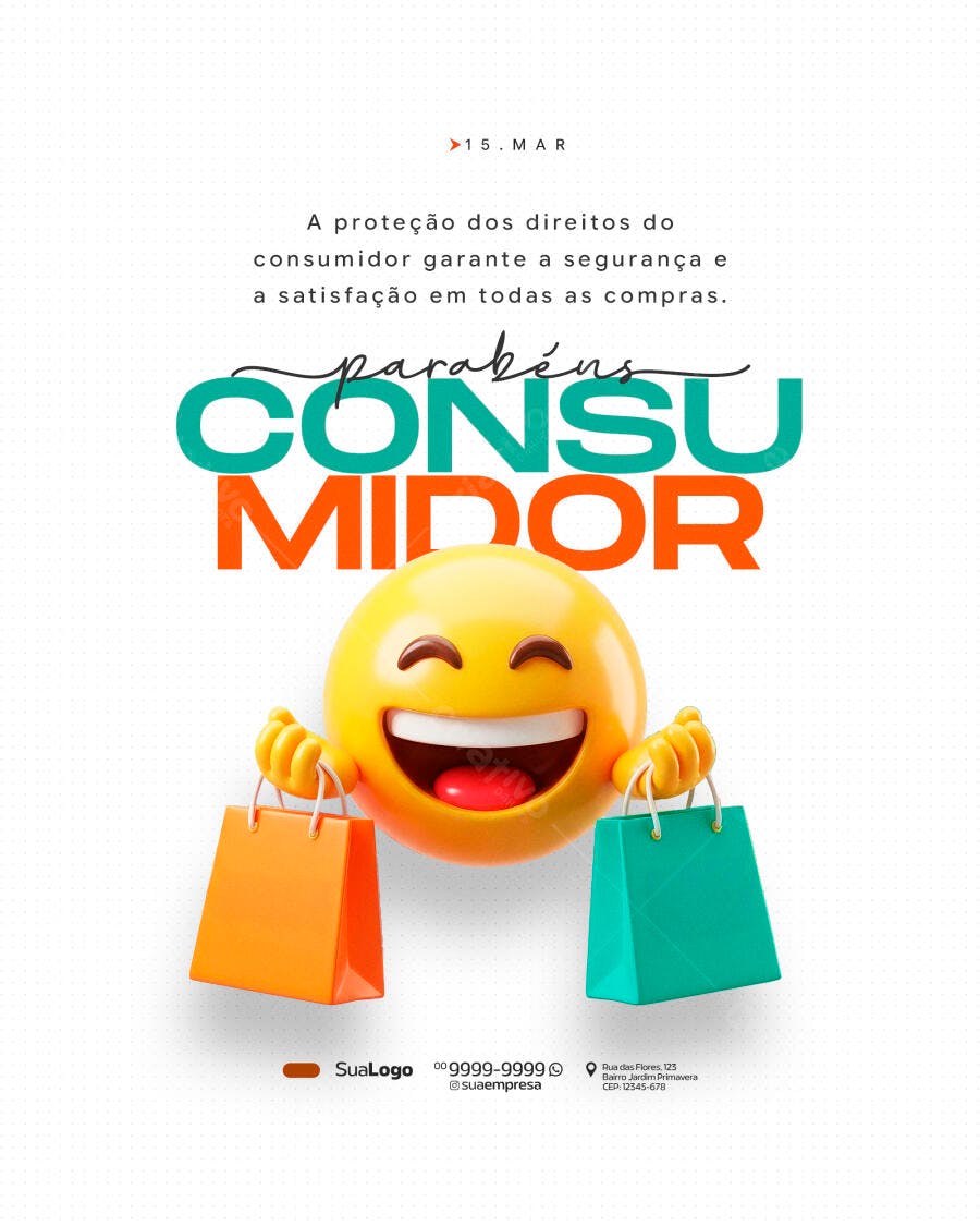 Post Dia do Consumidor 15 de Março PSD Editável