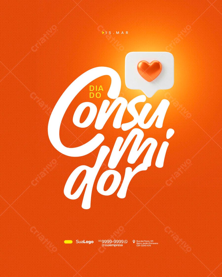 Post Dia do Consumidor 15 de Março PSD Editável