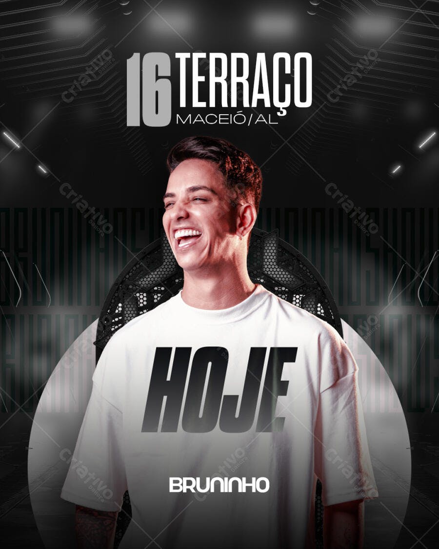 Flyer Evento Balada Festa Noturna PSD Editável