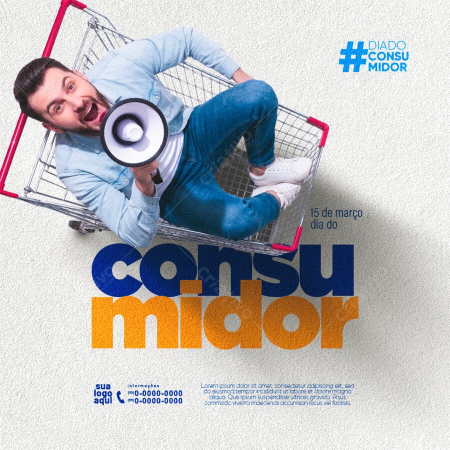 Post Instagram Dia do Consumidor 15 de Março PSD Editável