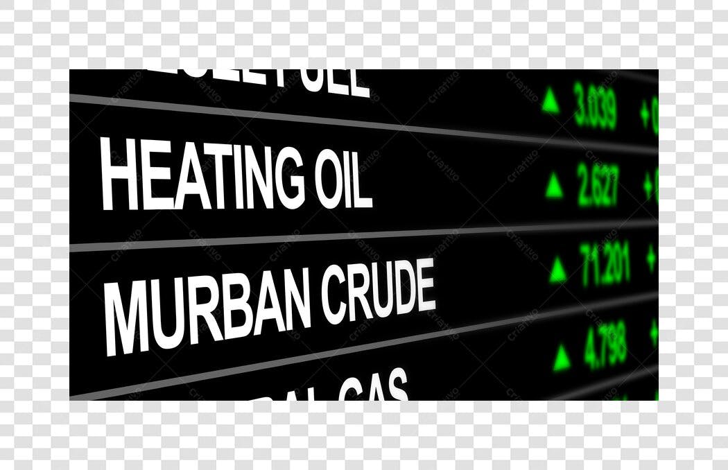 Foto Recortada Cotação Óleo Bruto Murban Crude PNG Fundo Transparente