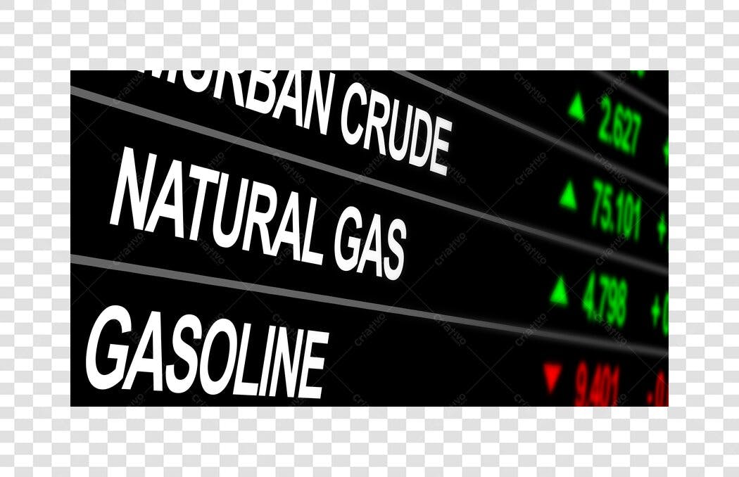 Foto Recortada Cotação Petróleo Gás Gasolina PNG Fundo Transparente