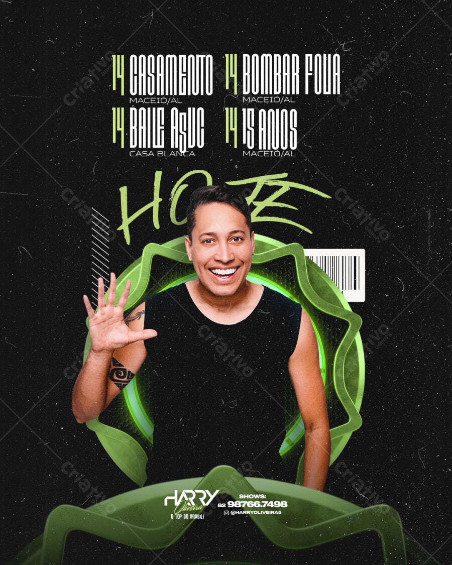 Flyer Balada Festa Evento Noturno PSD Editável