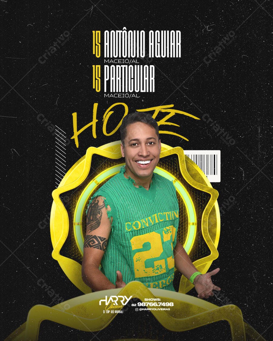 Flyer Show Musical Evento Sertanejo PSD Editável
