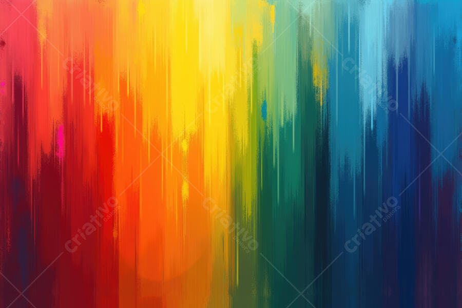 Textura Abstrata Colorida Tinta Escorrendo Vertical