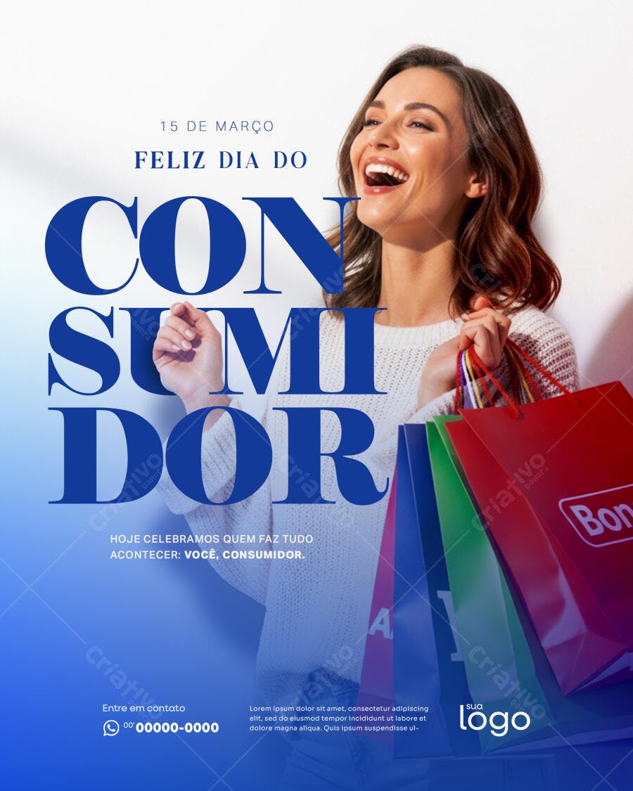 Post Instagram Dia do Consumidor 15 de Março PSD Editável