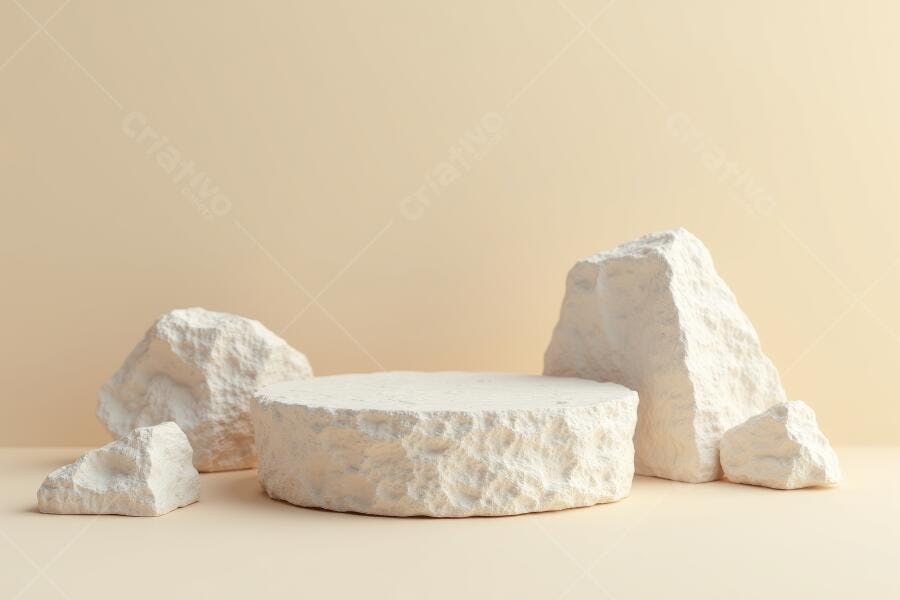 Foto Pedestal de Pedra Natural para Exposição de Produto