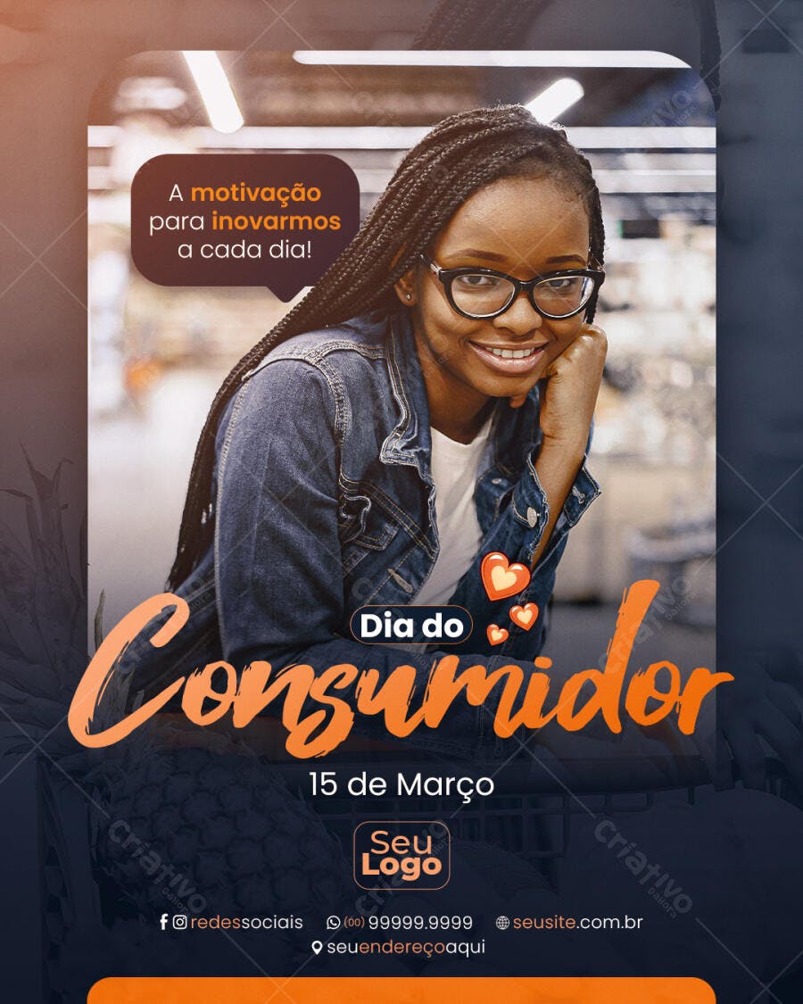 Post Instagram Dia do Consumidor 15 de Março PSD Editável