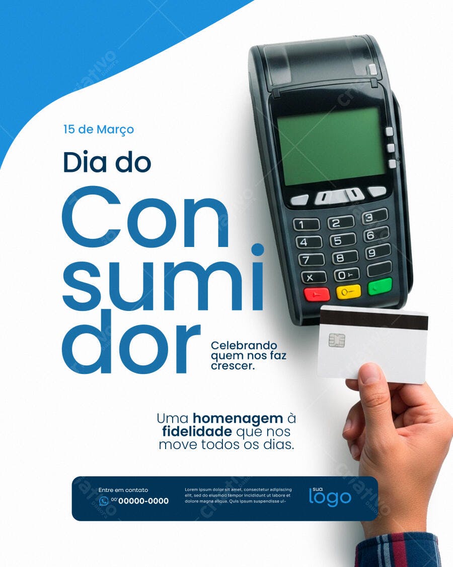 Post Dia do Consumidor 15 de Março PSD Editável