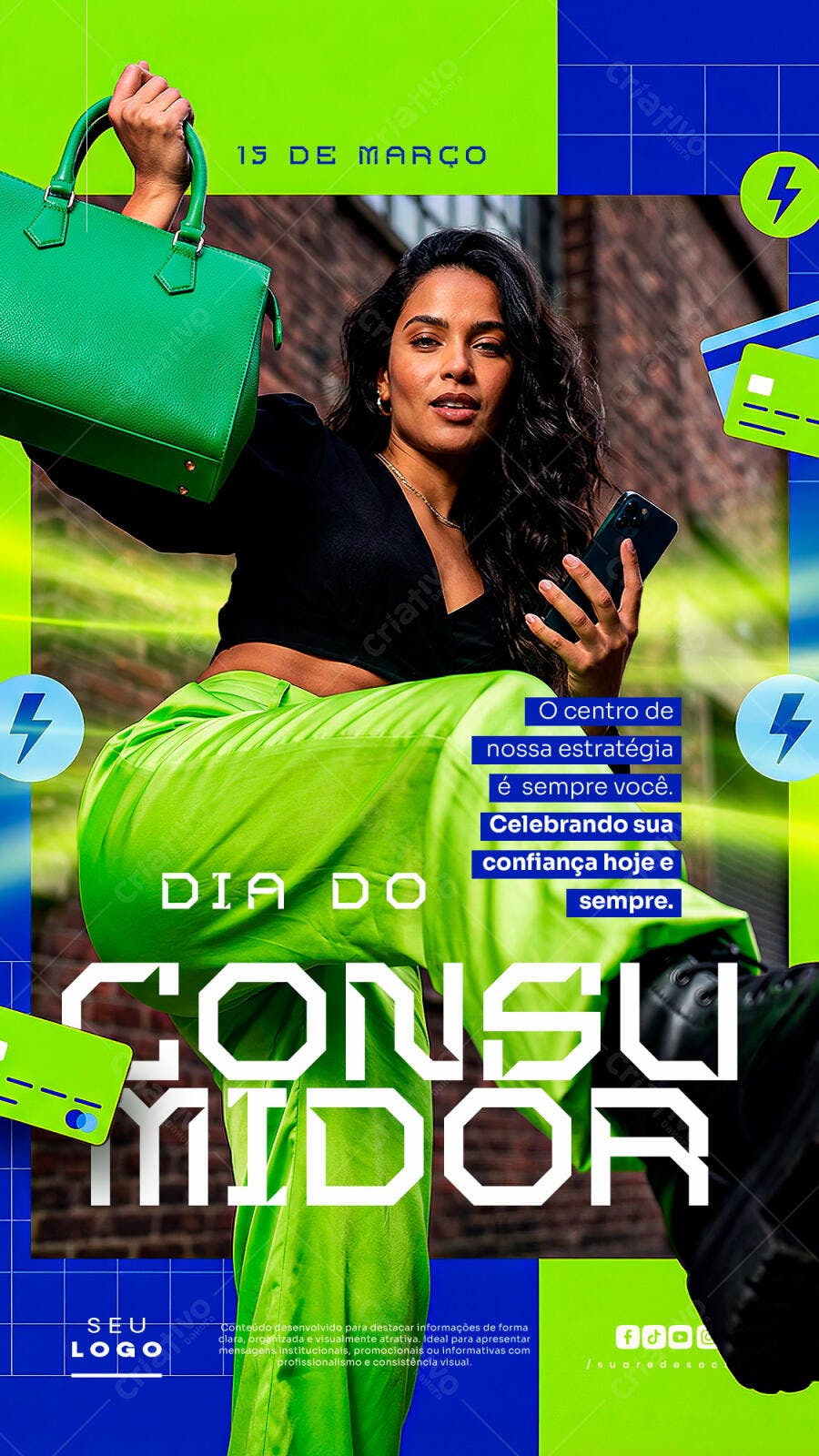 Post Instagram Dia do Consumidor 15 de Março PSD Editável