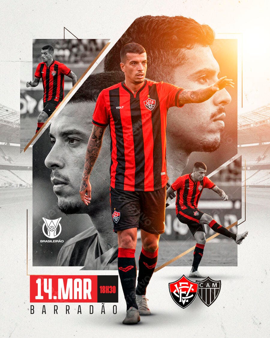 Post Futebol Campeonato Esportivo PSD Editável