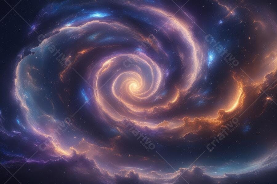 Foto Espiral Galáxia Nebulosa Estrelas Universo Abstrato