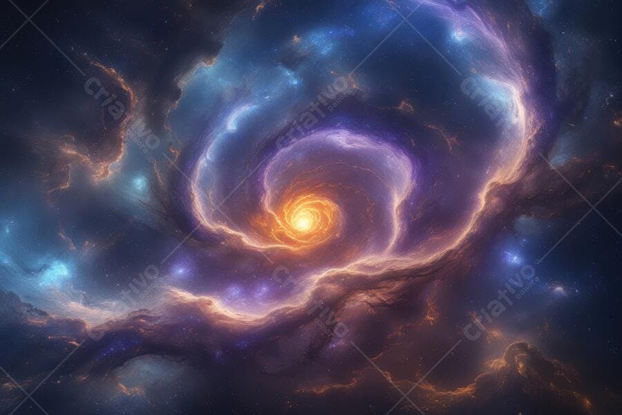 Foto Nebulosa Espiral Cósmica Universo Estrelas Galáxia