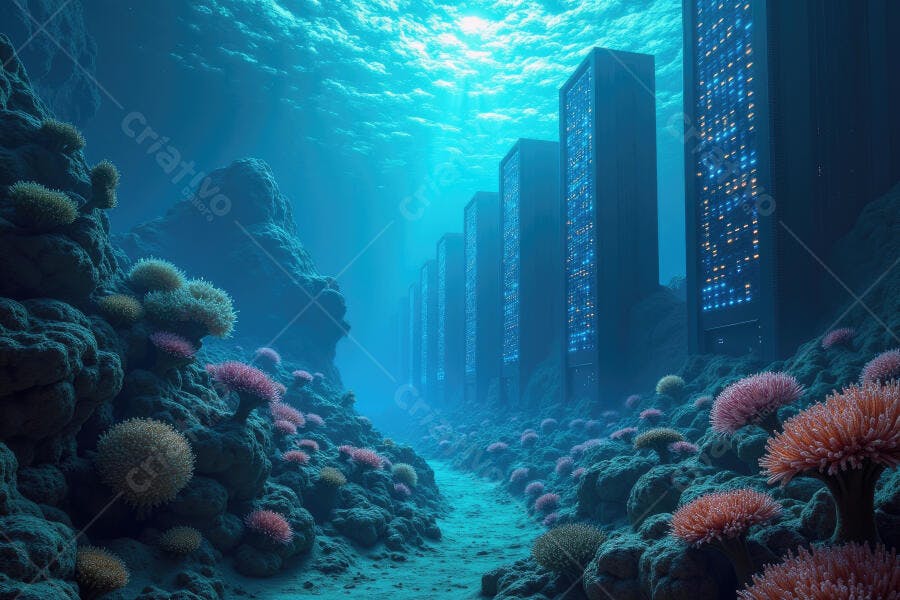 Foto Data Center Subaquático Tecnologia Inovação Oceano