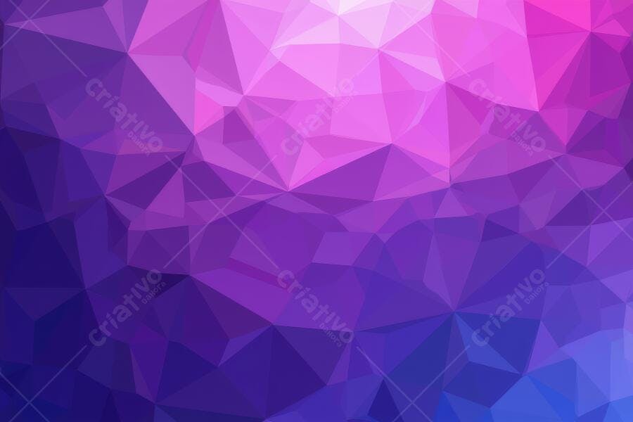 Fundo Geométrico Poligonal Roxo Rosa Gradiente Abstrato