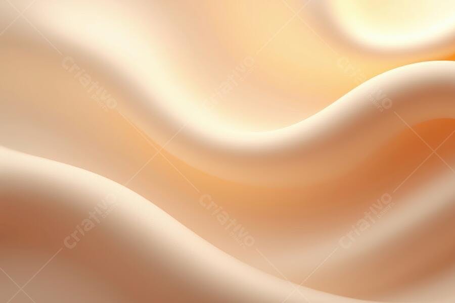 Foto Tecido Seda Bege Ondulado Textura Suave Abstrata