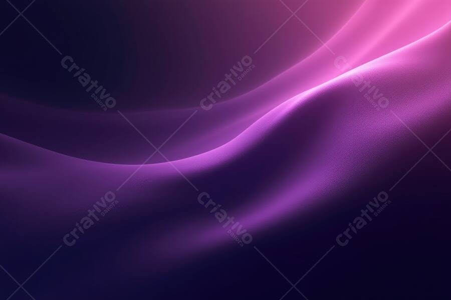 Fundo Abstrato Roxo Rosa Neon Ondas de Luz