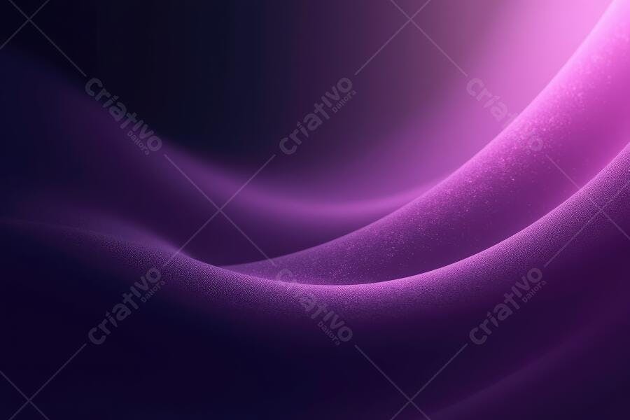 Fundo Abstrato Ondas Roxas e Rosas Iluminação Neon