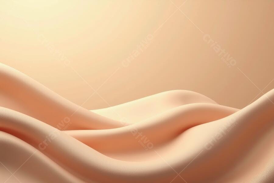 Foto Fundo Textura Tecido Cetim Ondulado Bege Dourado