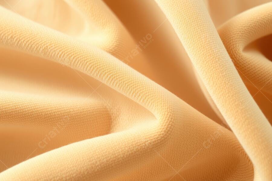 Foto Textura Tecido Veludo Bege Macio Detalhe Close-up