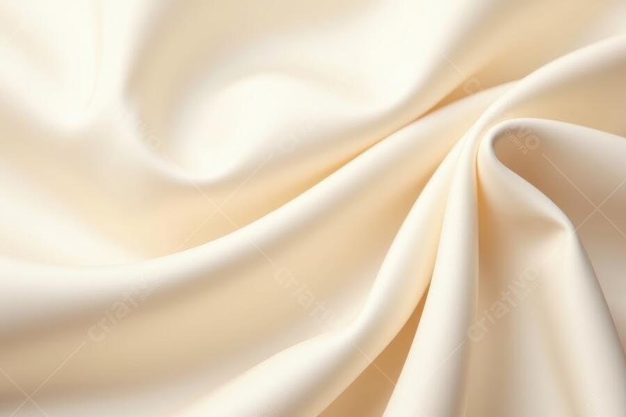 Foto Tecido Seda Bege Textura Ondulada Luxuosa Abstrata