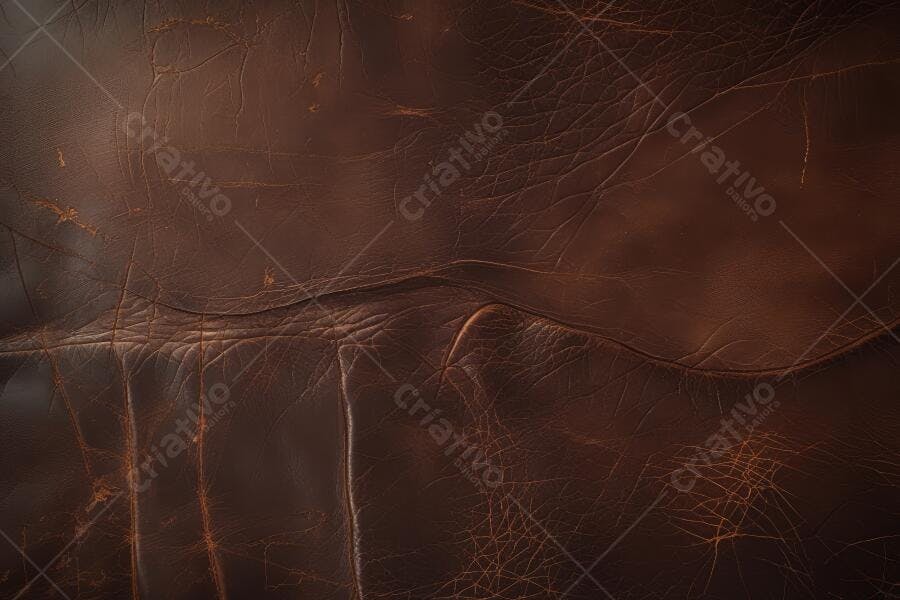 Foto Textura Couro Marrom Envelhecido Detalhes Rústicos