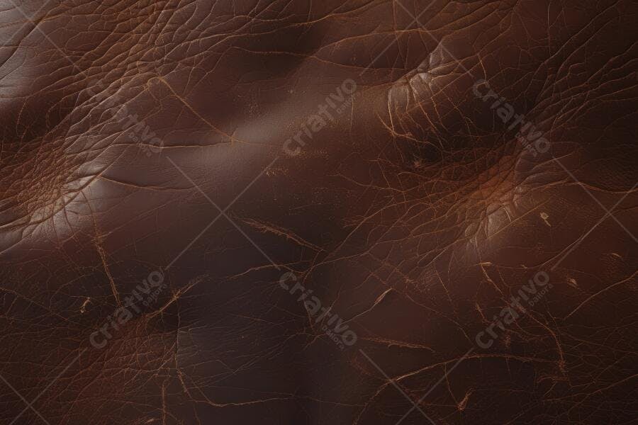 Foto Textura Couro Marrom Envelhecido Detalhe Close-up