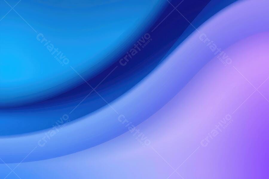 Fundo Abstrato Ondas Azuis e Roxas Gradiente Moderno