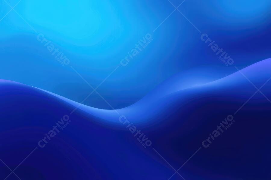 Foto Abstrata Ondas Azuis Gradiente Fundo Digital