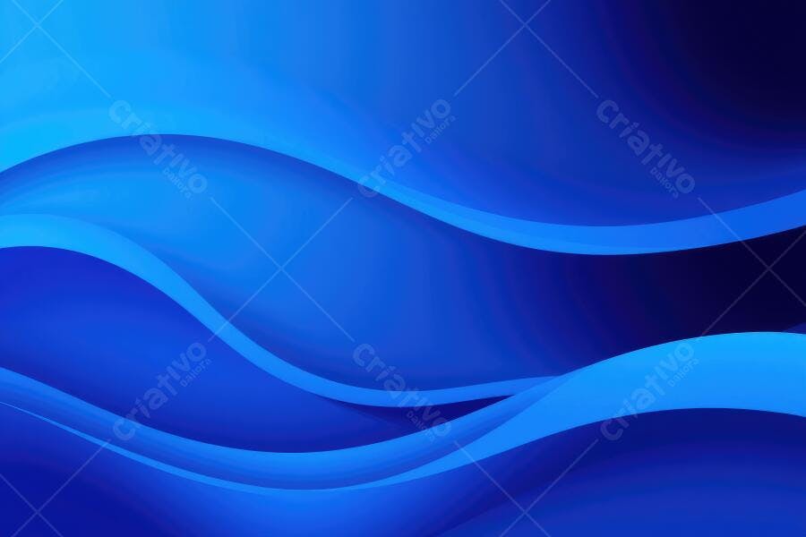Fundo Abstrato Ondas Azuis Gradiente Fluido Digital