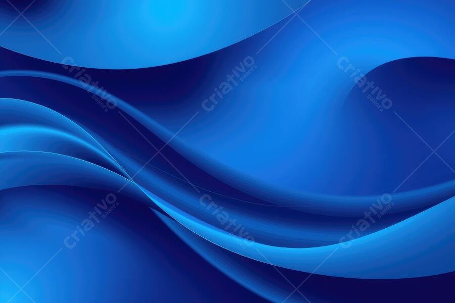 Fundo Abstrato Azul Ondas Modernas Fluido Digital