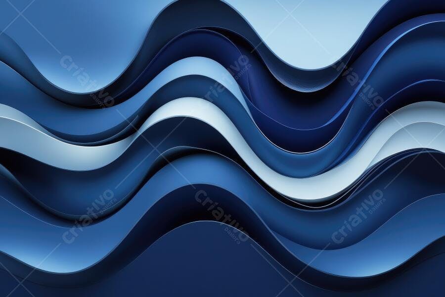 Fundo Ondas Azuis Abstratas Design Moderno Textura Fluida
