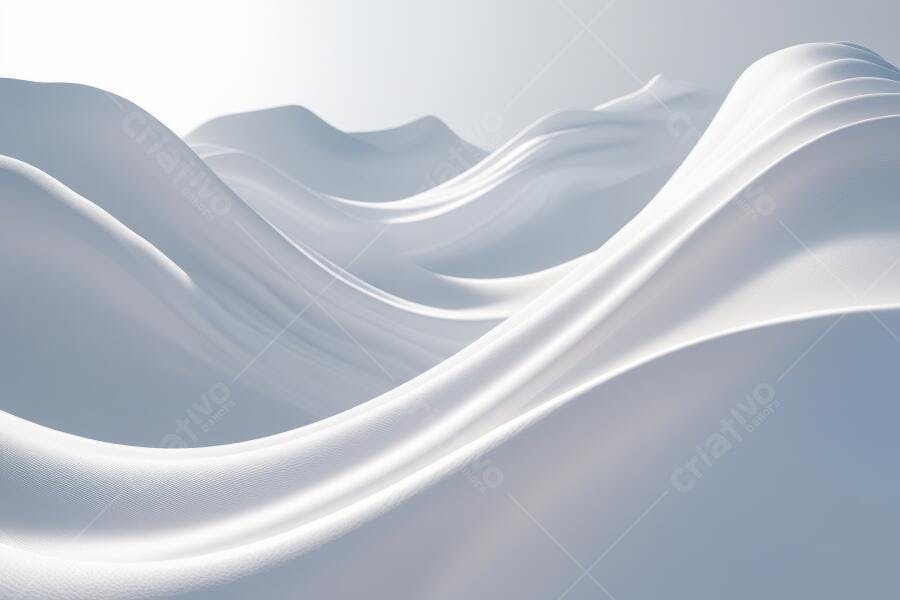 Foto Abstrata Ondas Brancas Suaves Textura Fluida