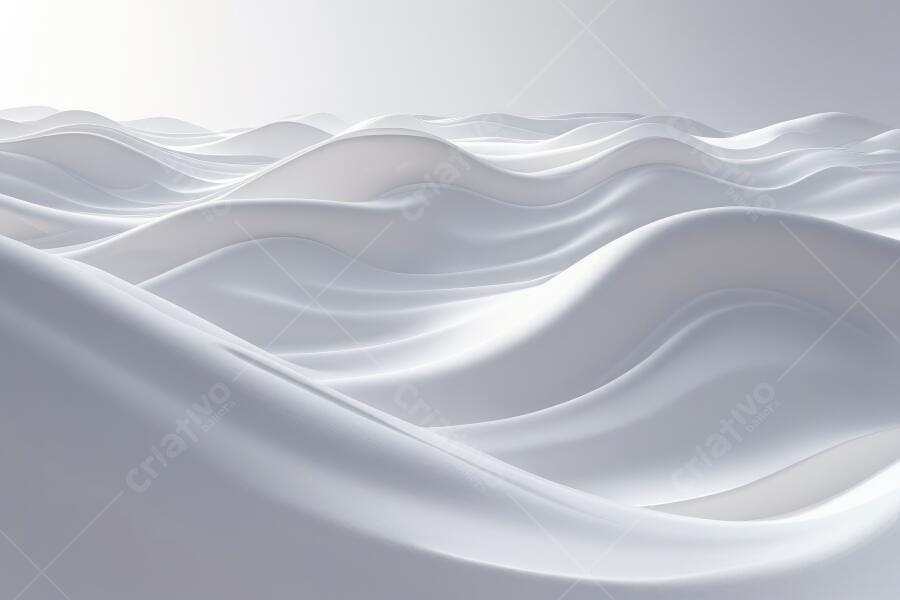 Foto Abstrata Ondas Brancas Textura Suave Fundo Minimalista