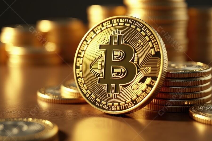 Foto Bitcoin Moeda Digital Criptomoeda Investimento Financeiro