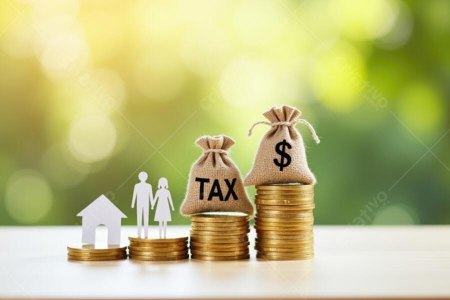 Foto Economia Investimento Família Casa Dinheiro Imposto