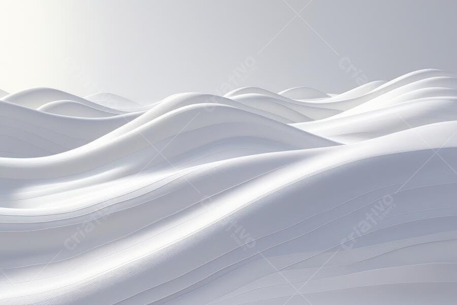 Foto Abstrata Ondas Brancas Suaves Fundo Minimalista