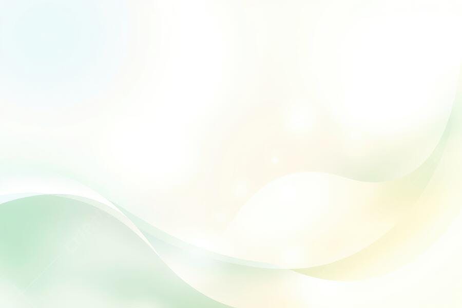 Fundo Abstrato Ondas Suaves Verde Amarelo Branco