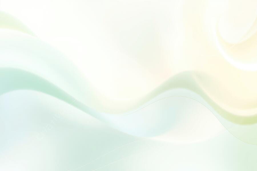 Foto Abstrata Ondas Suaves Tons Pastel Verde e Amarelo